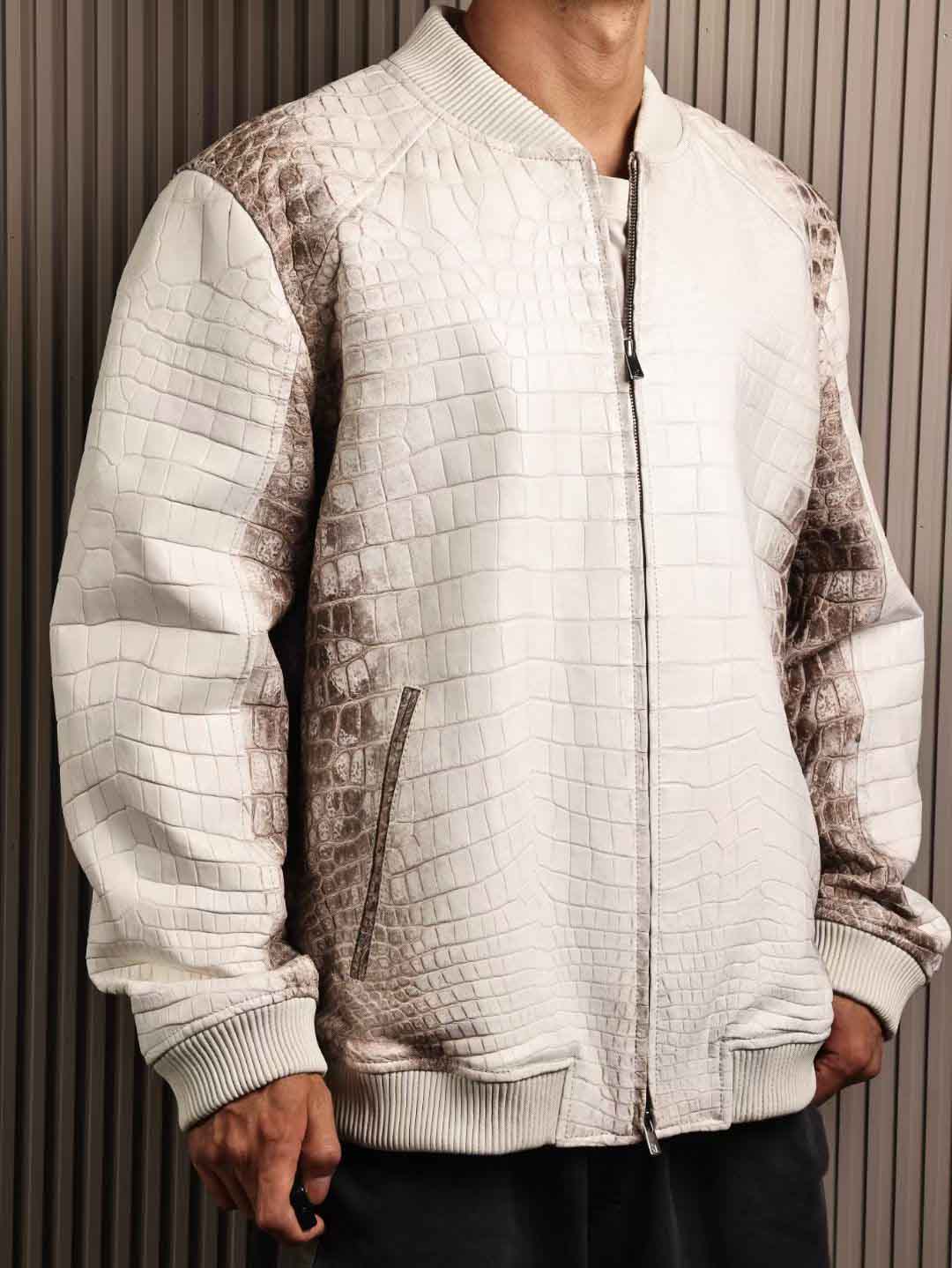 喜马拉雅棒球服，全鳄鱼皮版本，客订56码